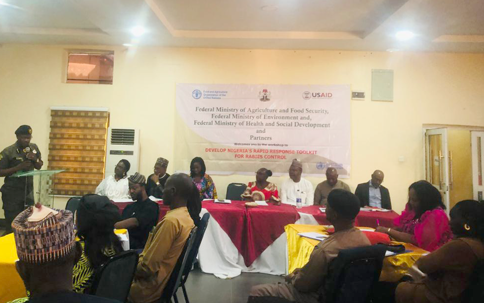 Stakeholders from the human, animal, and environmental health sectors collaborate with GARC, WHO and FAO to develop Nigeria’s National Rabies Rapid Response Toolkit. Keffi, Nasarawa State. December 1st – 6th, 2024.