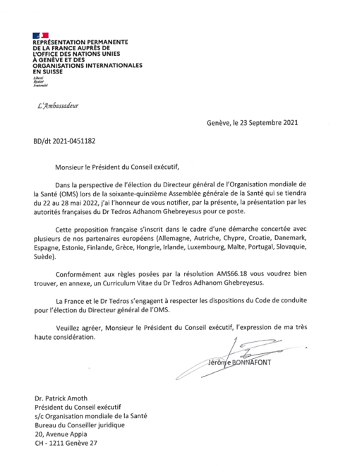 Proposals from France